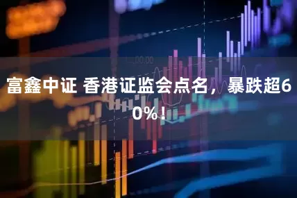 富鑫中证 香港证监会点名，暴跌超60%！